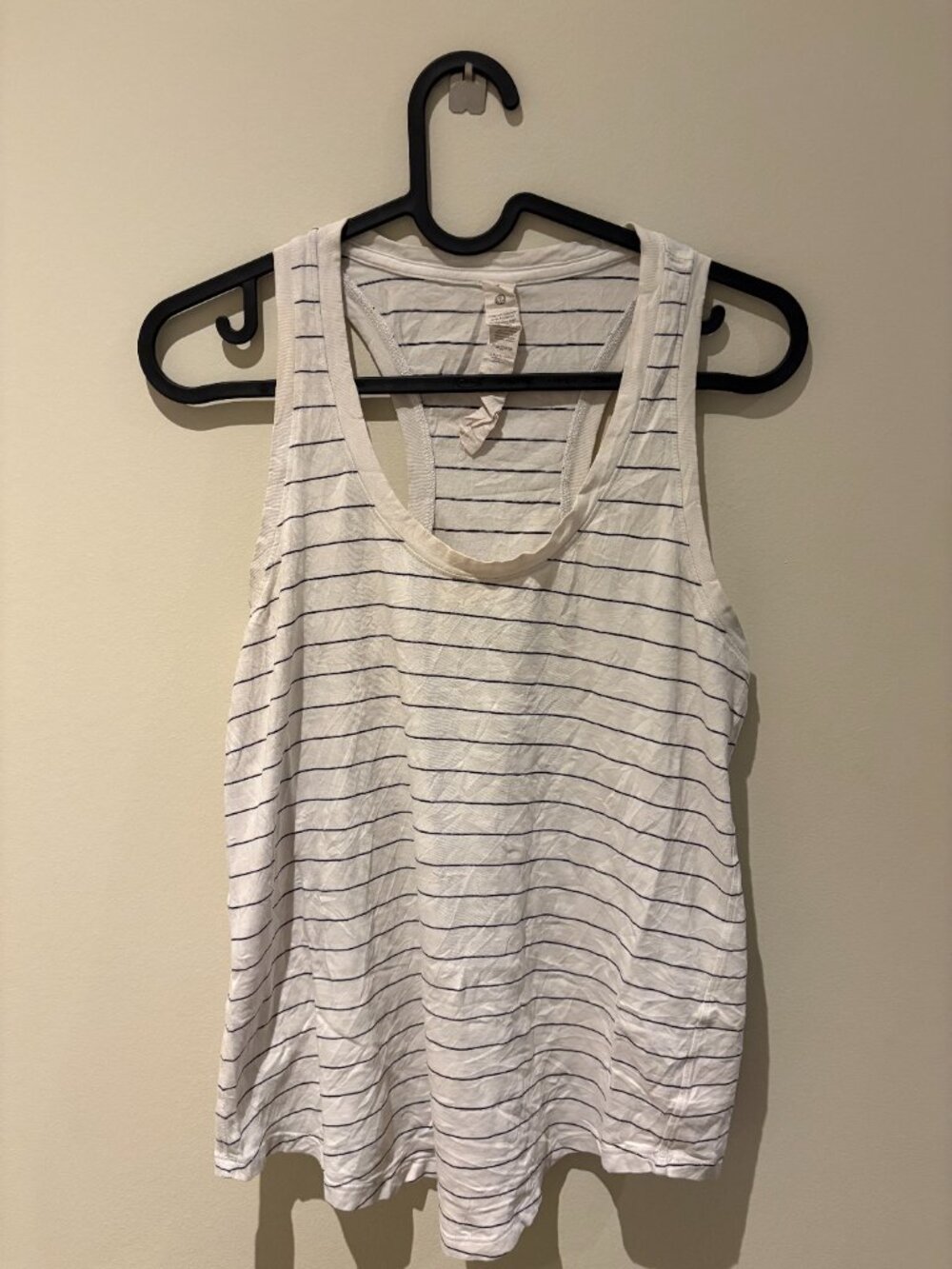 Lululemon Love Tank II Striped White Black